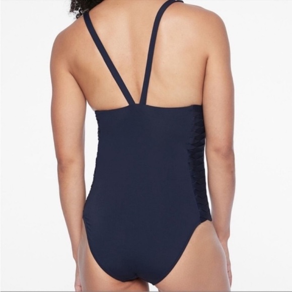 Athleta Adriata navy one piece swimsuit - Picture 2 of 5